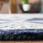 Safavieh Micro-Loop Southwestern 2"3" x 7" Ivory and Navy Runner, , large