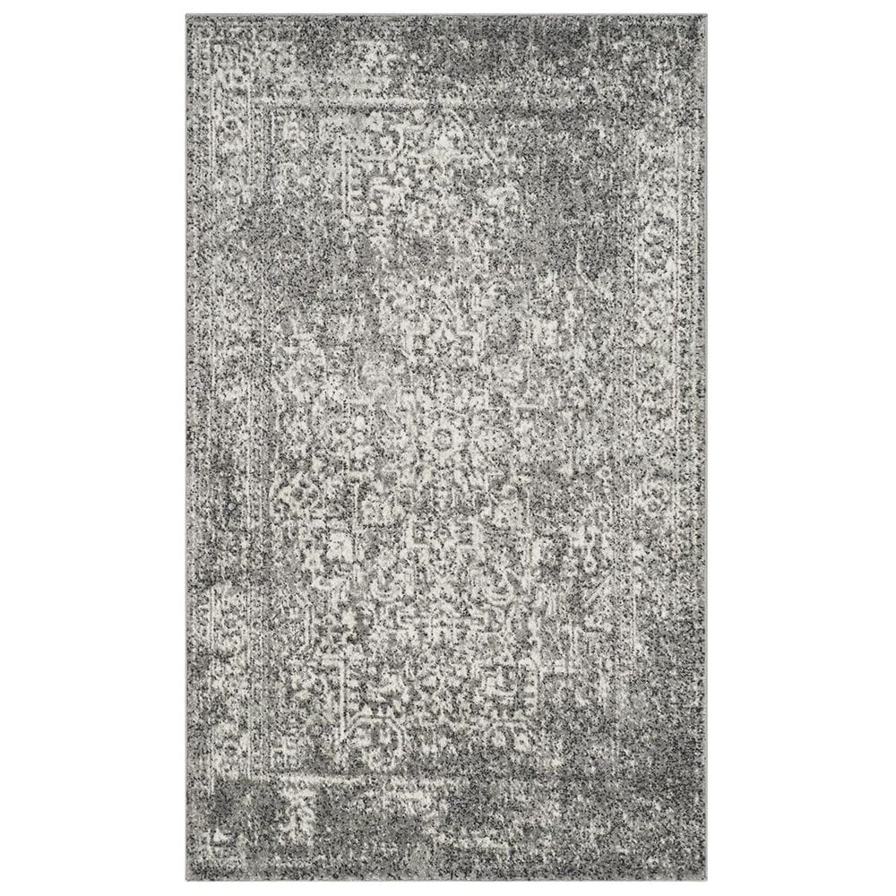 Safavieh Evoke EVK256D-3 3&#39; x 5&#39; Grey/Ivory Area Rug, , large