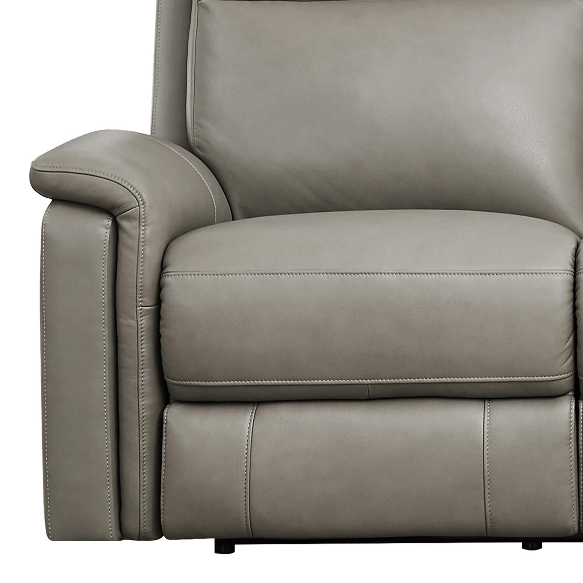 NEC L ave Windows11coreM 美品 Amax Leather Cozy Power Reclining Sofa in Concrete