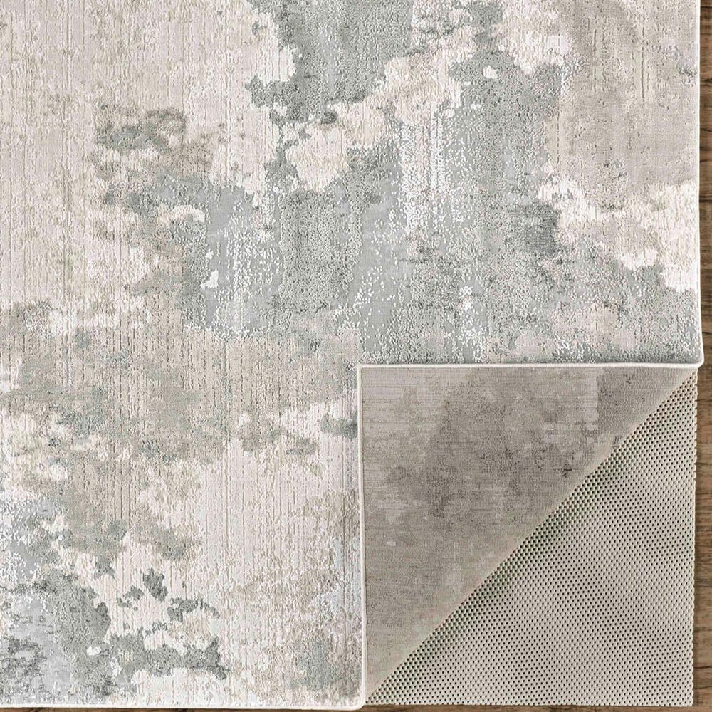 Feizy Prasad 3970F 1&#39;8&quot; x 2&#39;10&quot; Gray Area Rug, , large