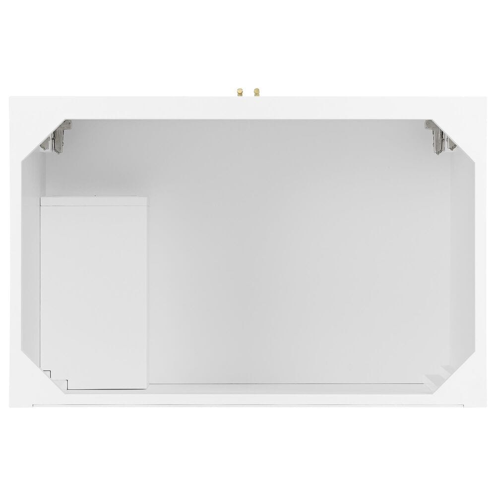 James Martin Vanities Myrrin 36&quot; Vanity in Bright White with 3 CM Ethereal Noctis Quartz Top, , large