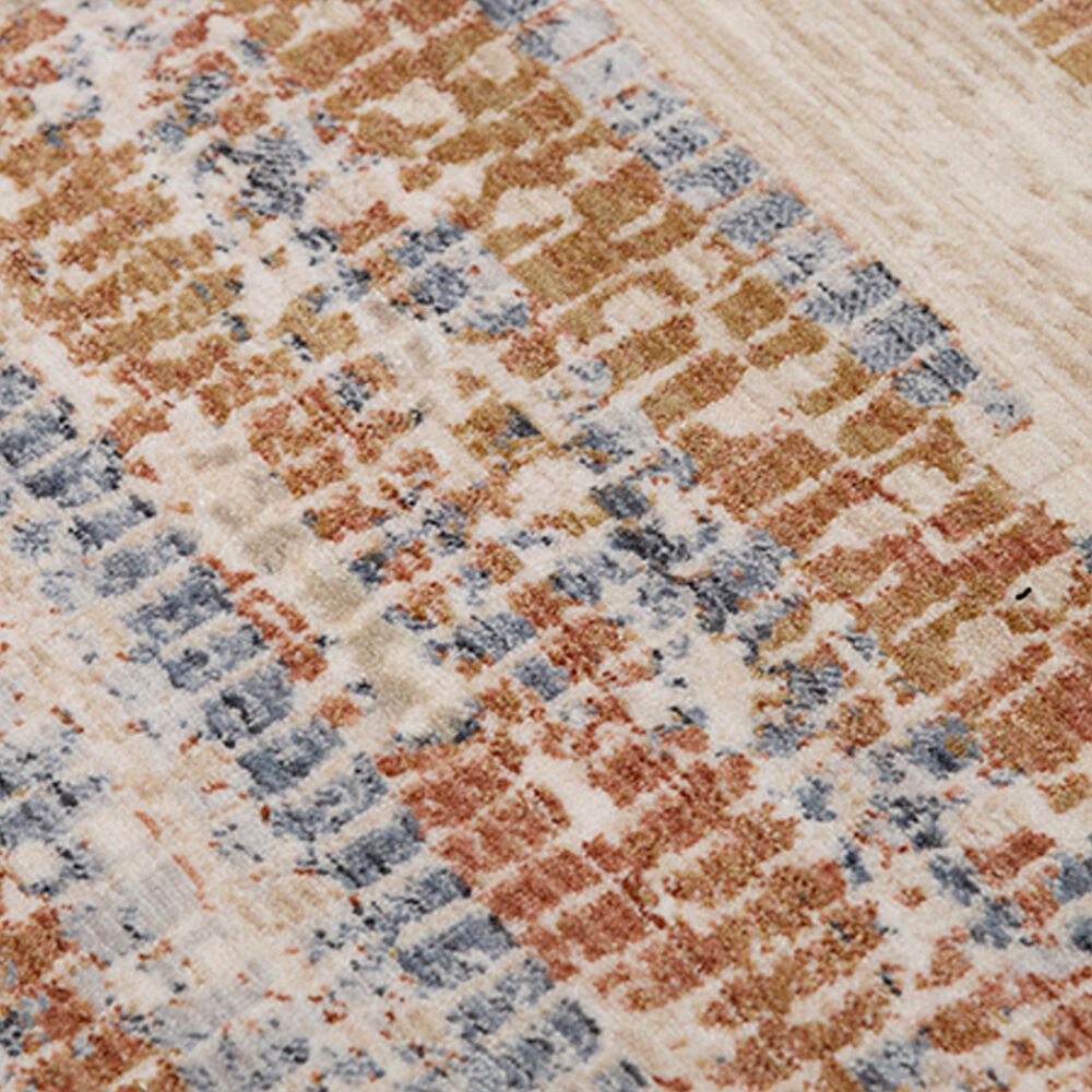 RIZZY Iconic ICO763 5&#39;3&quot; x 7&#39;9&quot; Neutral, Red and Blue Area Rug, , large