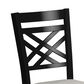 Mayberry Hill Brooks 6-Piece Rectangular Dining Set in Black and Medium Brown, , large