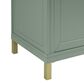 James Martin Vanities Chicago 72" Double Bathroom Vanity in Smokey Celadon with 3 cm Victorian Silver Quartz Top, Rectangular Sinks and FreePower Wireless Charger, , large