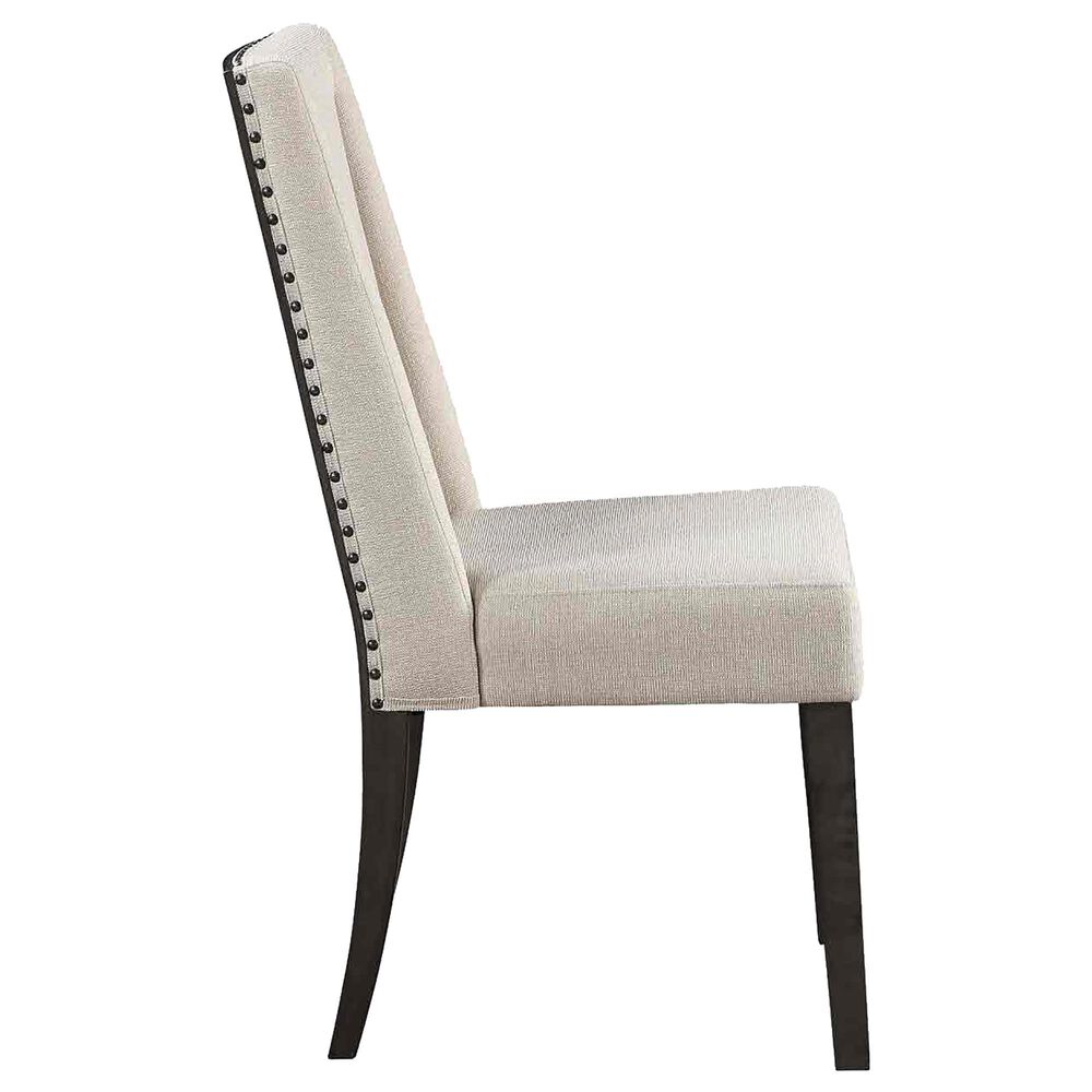 Steve Silver Napa Side Chair with Beige Cushion in Dusky Cedar, , large