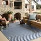Loloi Easton Denim and Ivory 5"3" x 7"6" Indoor/Outdoor Area Rug, , large