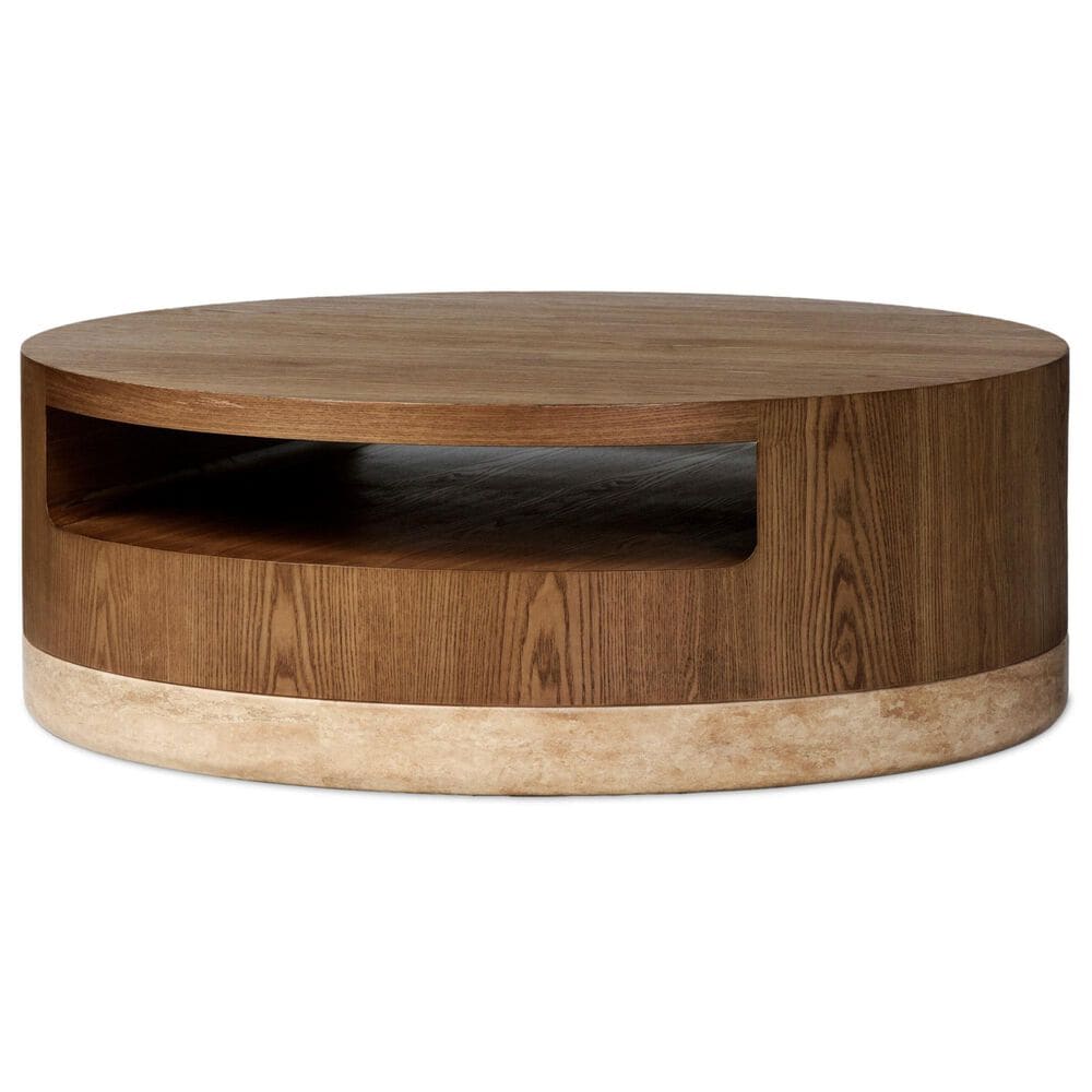 Four Hands Sager Coffee Table in Golden and Amber Ash, , large