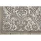 Nourison Damask DAS02 2"3" x 3"9" Ivory and Grey Area Rug, , large