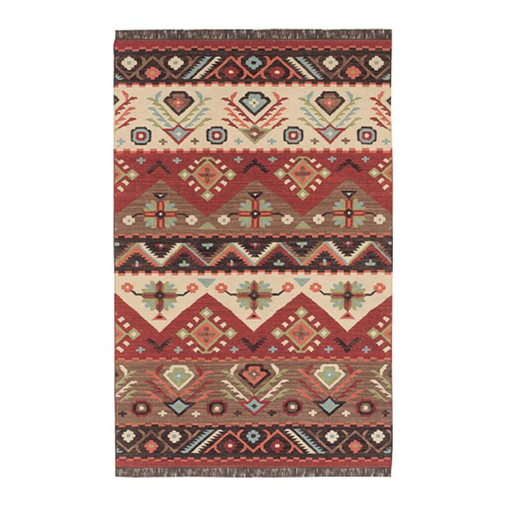 Surya Jewel Tone JT-8 2" x 3" Khaki, Red, Brown and Rose Area Rug, , large