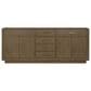 Lexora Home Abbey 80" Double Bathroom Vanity in Grey Oak with 2 cm White Quartz Top and Rectangular Sinks, , large