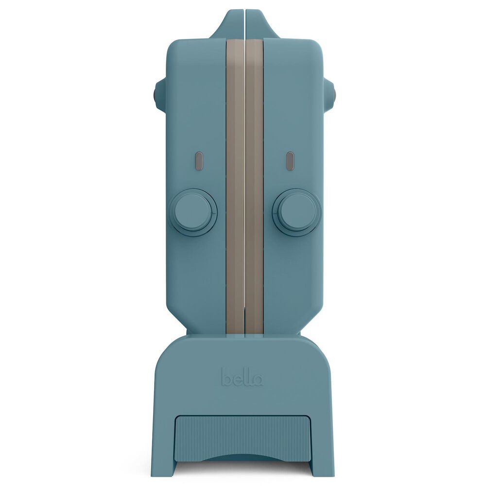 Bella 10&quot; x 20&quot; Ceramic Fold and Store Dual Temp Griddle in Surf, , large