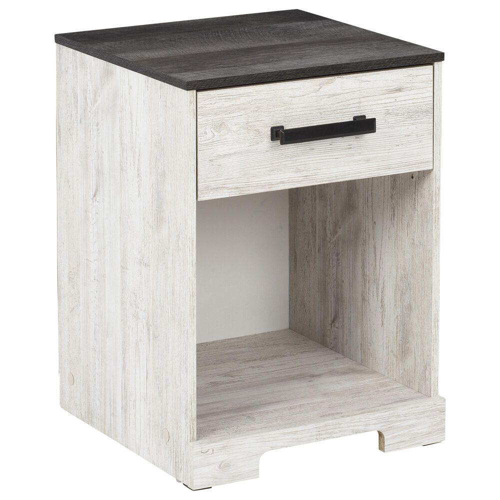 Ashley Shawburn 3-Piece Queen Bedroom Set in Whitewash and Charcoal Gray, , large