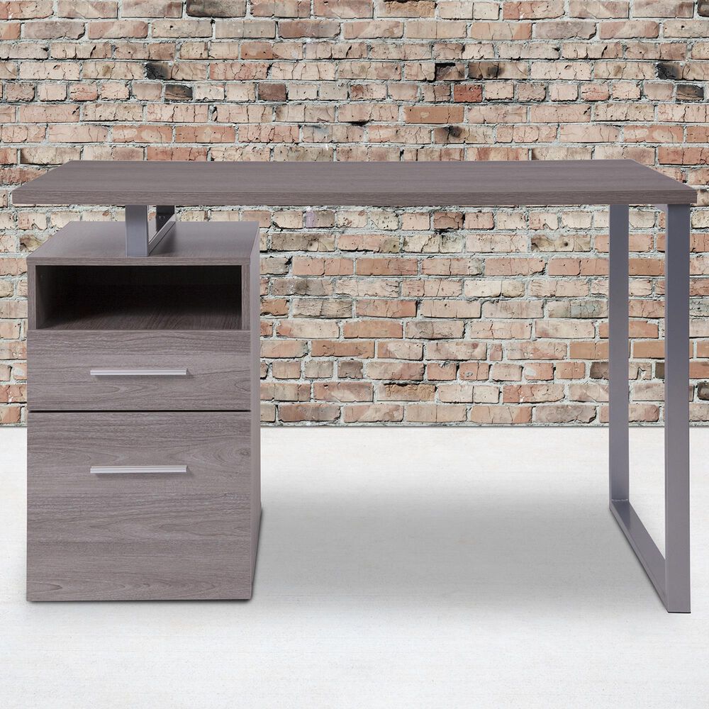 Flash Furniture Harwood Desk in Brown, , large