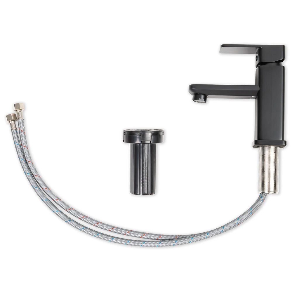 MS International 1-Handle Bathroom Faucet in Matte Black, , large