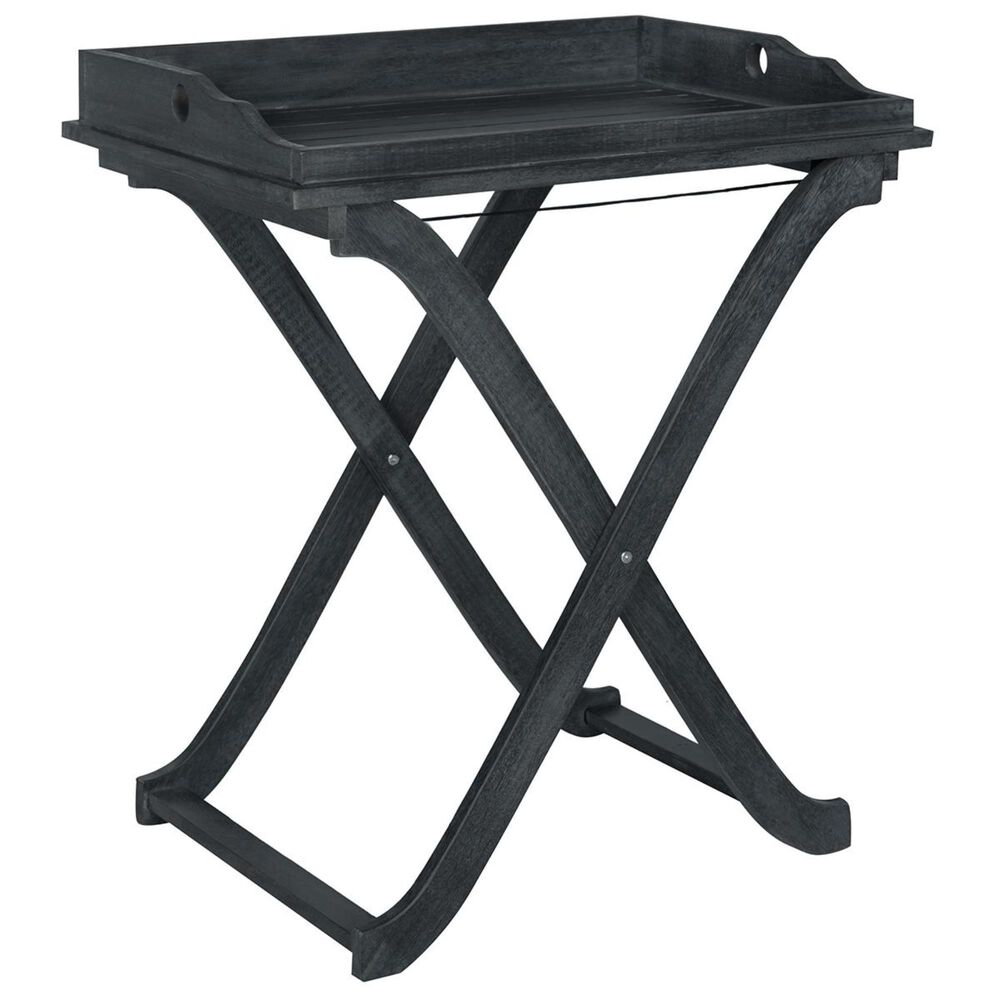 Safavieh Covina Tray Table in Dark Slate Grey, , large
