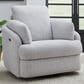 Ashley Alainmont Next-Gen Nuvella Power Swivel Recliner in Stone, , large