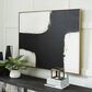Ashley Reighlea 39.38" x 50" Wall Art in Black, White and Tan, , large