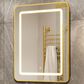 HOMLUX 20" x 30" Bathroom Medicine Cabinet with Mirror in Gold, , large