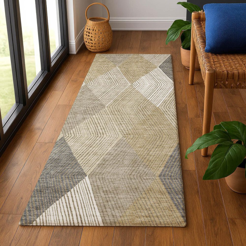Dalyn Rug Company The Reserve TR11 Wheat 2&#39;3&quot; x 7&#39;6&quot; Indoor/Outdoor Runner, , large