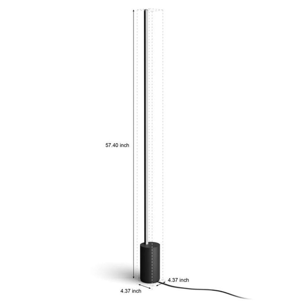 Philips Hue Gradient Signe Floor Lamp in Black, , large