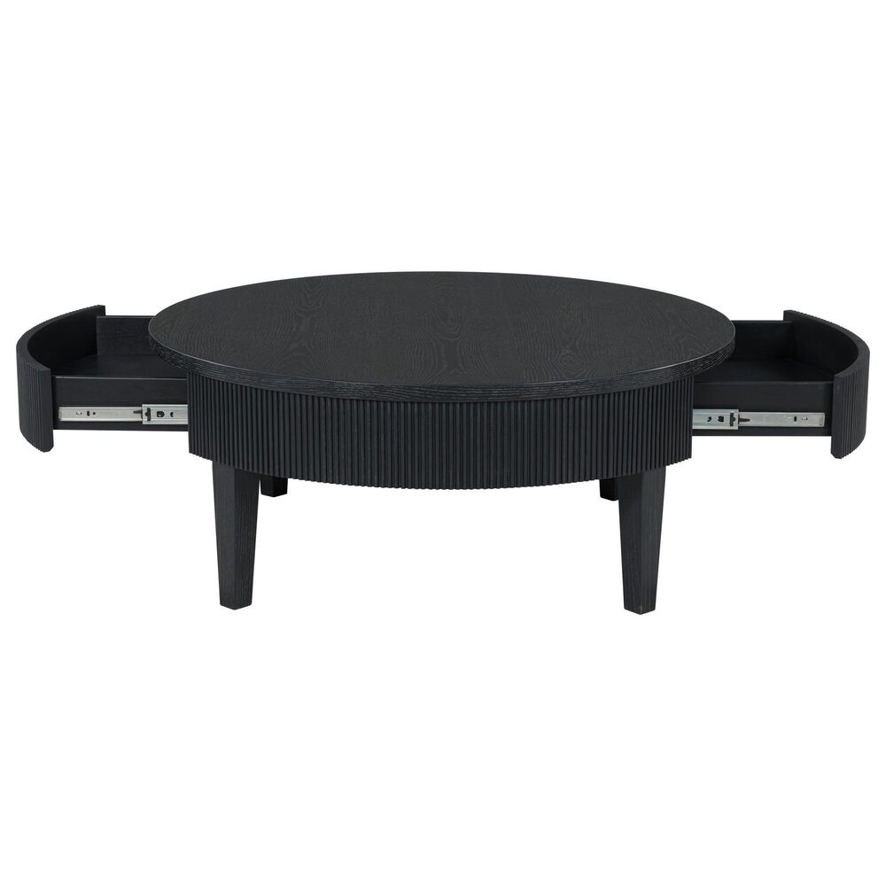 Ashley Marstream 2-Drawer Cocktail Table in Dark Charcoal Black, , large