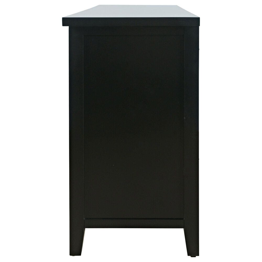 Jofran Urban Icon 60&quot; Electric Fireplace Media Console in Black, , large