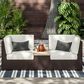 Homestyles Palm Springs 3-Piece Patio Set with Storage Table in Brown, , large
