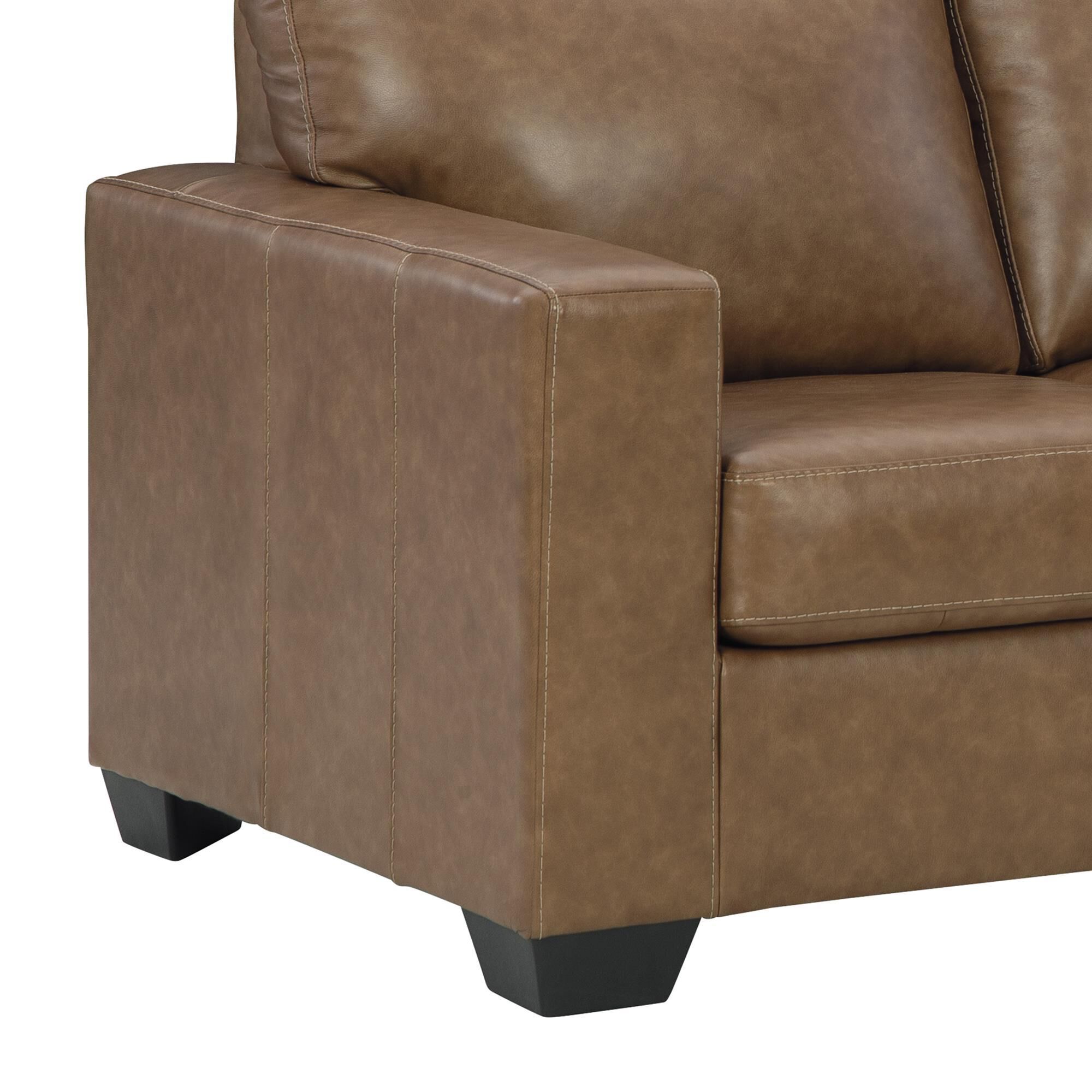 Ashley Bolsena Stationary Sofa and Loveseat Set in Caramel