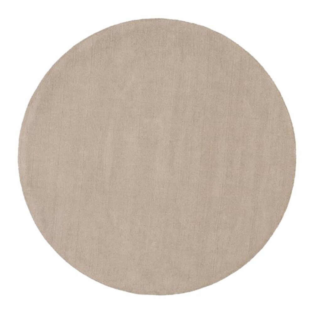 Surya Mystique M-335 6" Round Taupe Area Rug, , large