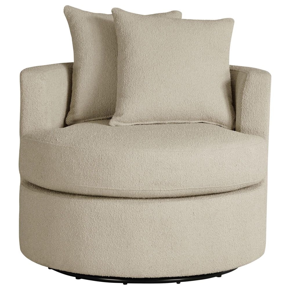 Coaster Debbie Swivel Accent Chair in Camel, , large