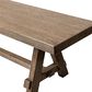 Jennifer Taylor Home Hawthorne 72" Dining Bench in Heritage Medium Dark Brown, , large