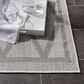 Safavieh Bermuda BMU805A 2" x 6" Ivory and Light Grey Indoor/Outdoor Area Performance Rug, , large