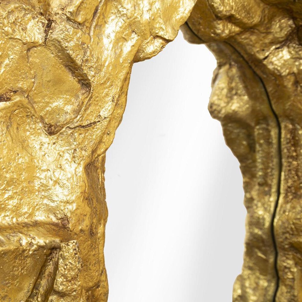 TimberHaus Rock Pond Narrow Mirror in Gold, , large