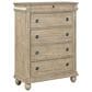 Belle Furnishings Rustic Traditions 5-Piece King Sleigh Bedroom Set in Saddle Tan, , large
