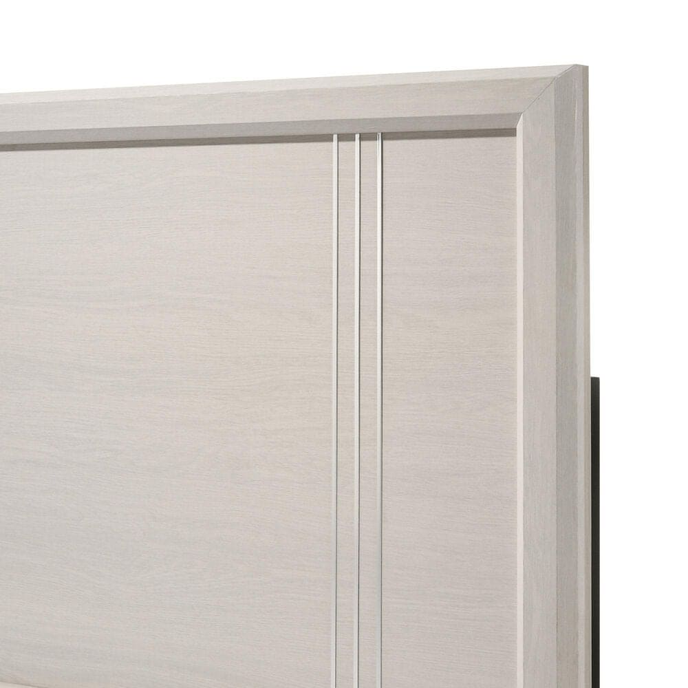 Crown Mark Charlie 4-Piece Full Panel Bedroom Set in White, , large