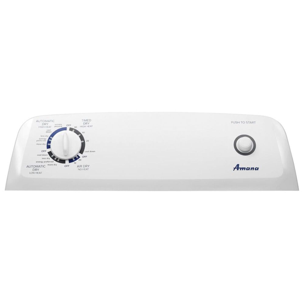 Amana 6.5 Cu. Ft. Gas Dryer with Automatic Dryness Control in White, , large