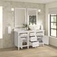 James Martin Vanities Lorelai 60" Double Vanity in Bright White with 3 cm Lime Delight Quartz Top, , large