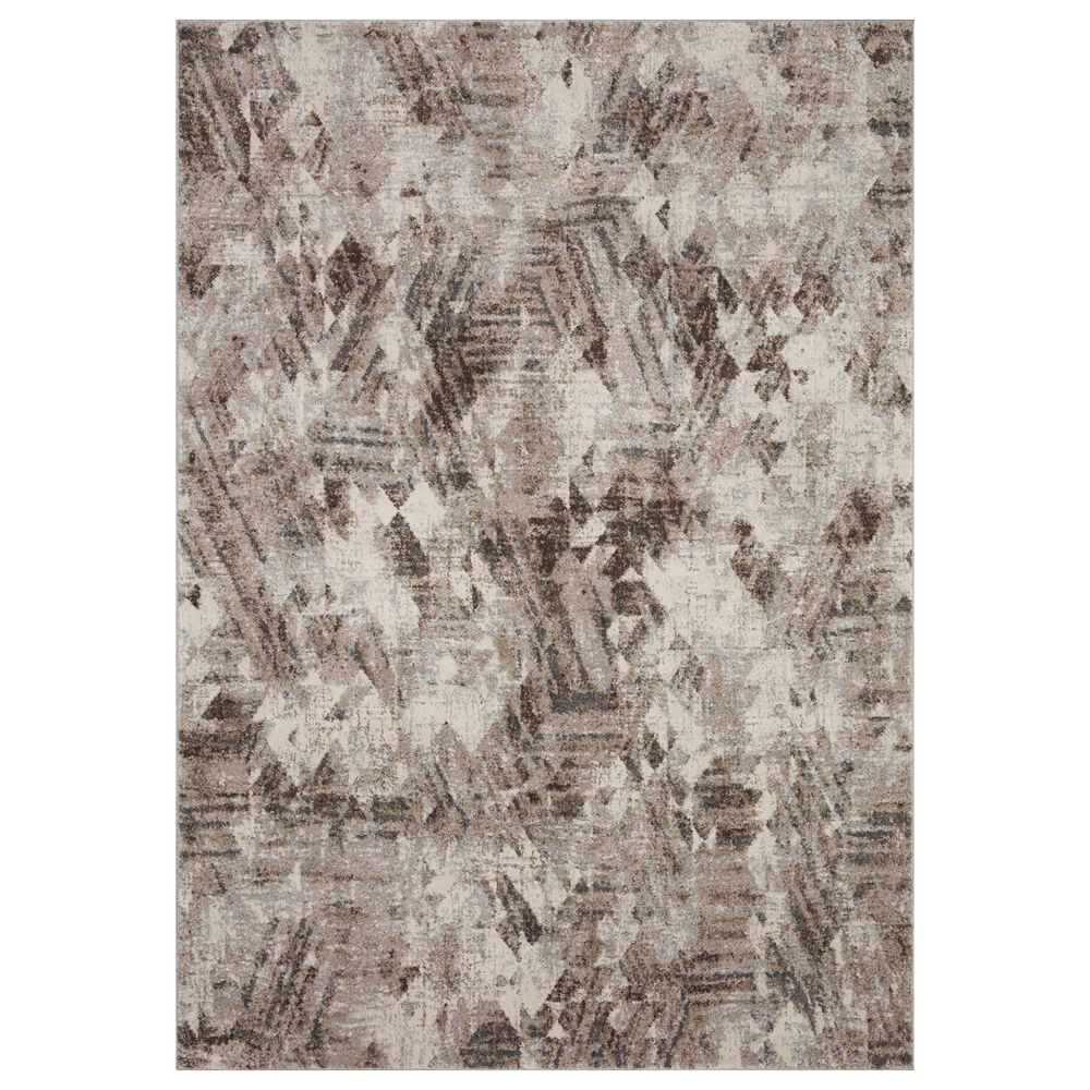 Loloi II Austen AUS-03 9"3" x 13"3" Natural and Mocha Area Rug, , large