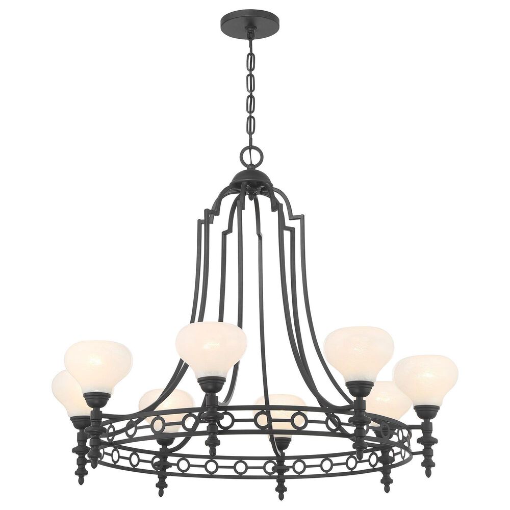 Savoy House Allston 8-Light Chandelier in Matte Black, , large