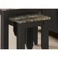Monarch Specialties Nesting Table in Cream, Onyx, Gray and Espresso (Set of 3), , large