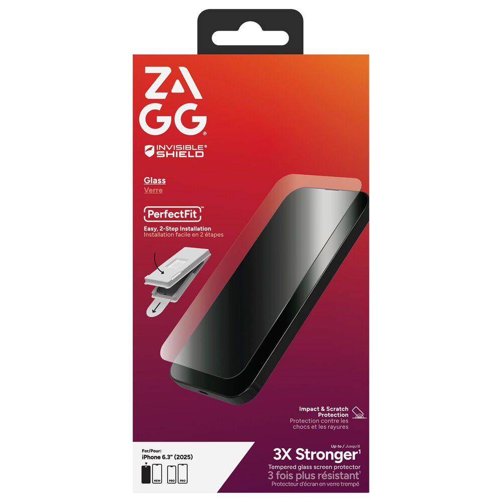 Zagg InvisibleShield Glass Screen Protector for Apple iPhone 17 in Clear, , large