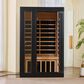 EZlife 2-Person Hemlock Sauna with Low EMF Mica Heater in Charcoal Gray, , large