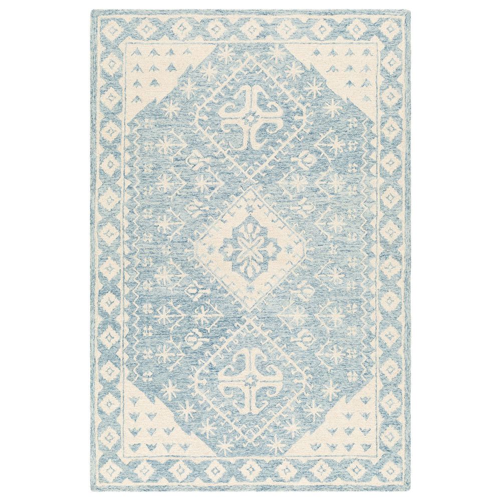 Surya Granada GND-2320 5' x 7'6" Pale Blue, Beige and Sky Blue Area Rug, , large