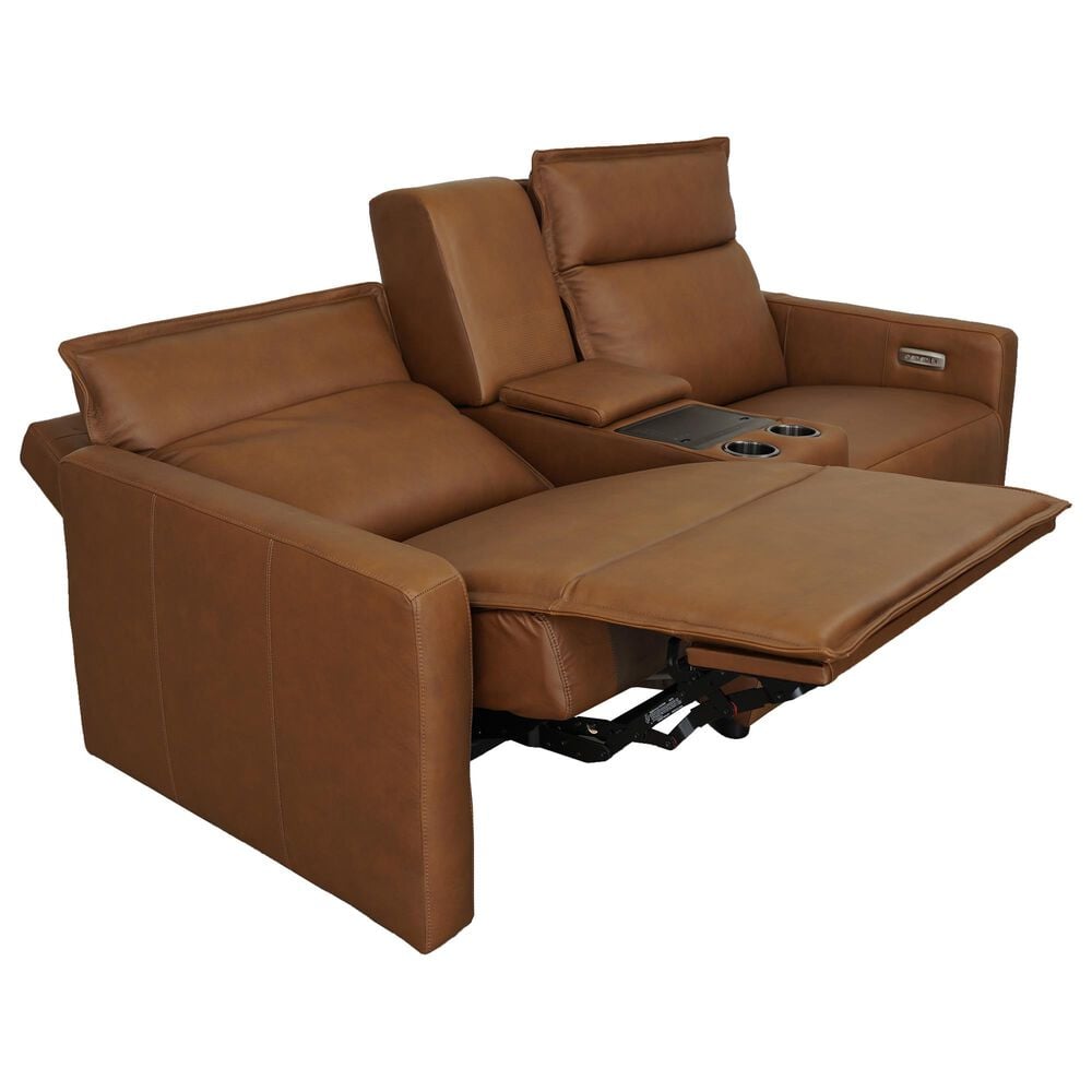 Aurora Furnishings Malta Power Zero Gravity Reclining Loveseat with Vibration in Bourbon, , large