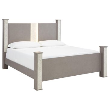 Signature Design by Ashley Surancha King Poster Bed in Gray, , large