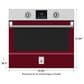 Hestan 30" Single Electric Wall Oven with Convection in Tin Roof, , large