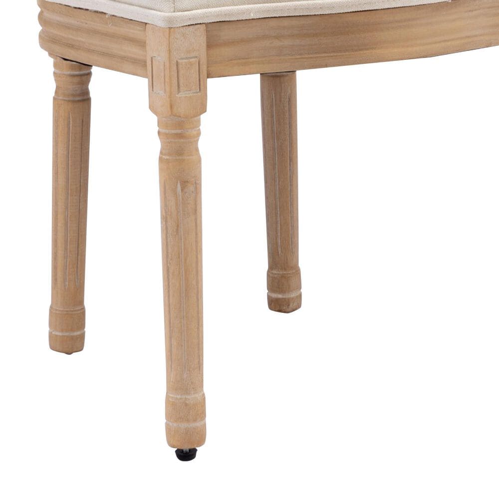 Hearth and Haven Upholstered Side Chair in Beige (Set of 2), , large