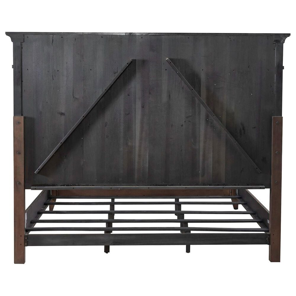 Belle Furnishings Paradise Valley 4-Piece King Bedroom Set in Saddle Brown, , large