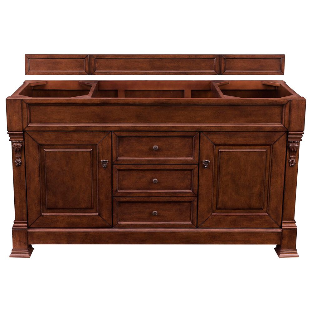 James Martin Brookfield 60" Single Vanity Cabinet in Warm Cherry, , large