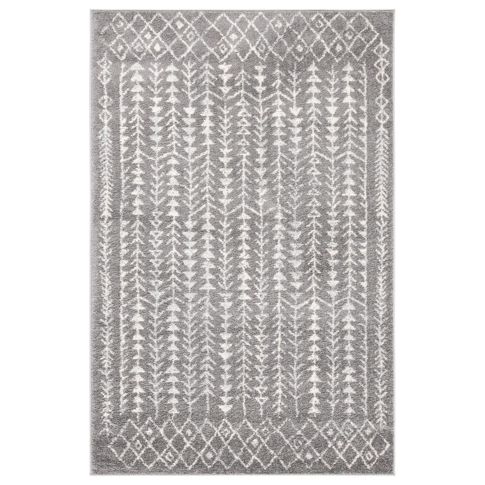 Safavieh Tulum TUL262F 4" x 6" Dark Grey and Ivory Area Rug, , large
